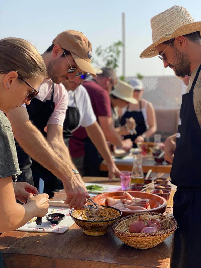 team-building atelier cuisine a marrakech